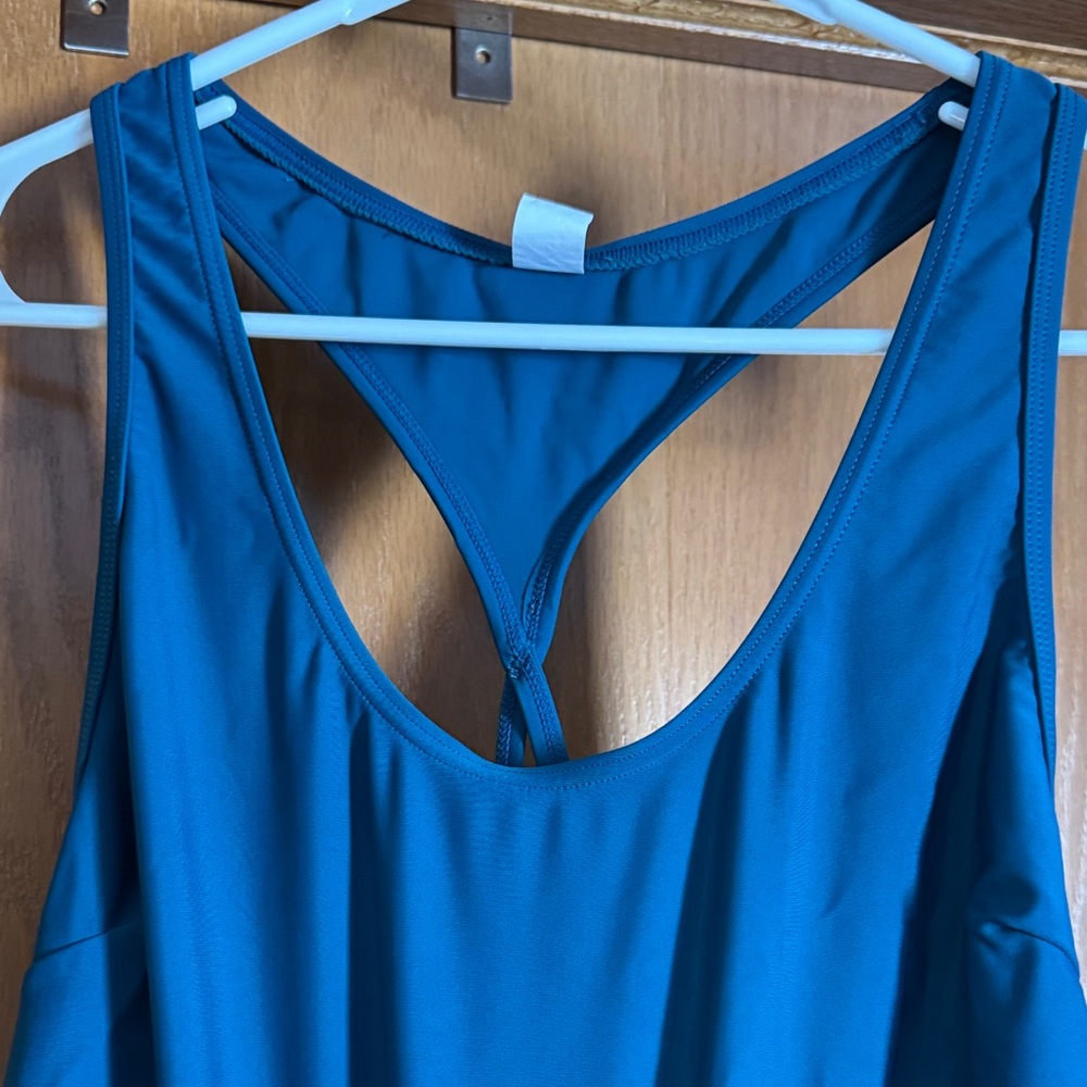 Blue Racerback Tank Top - Picture 2 of 6
